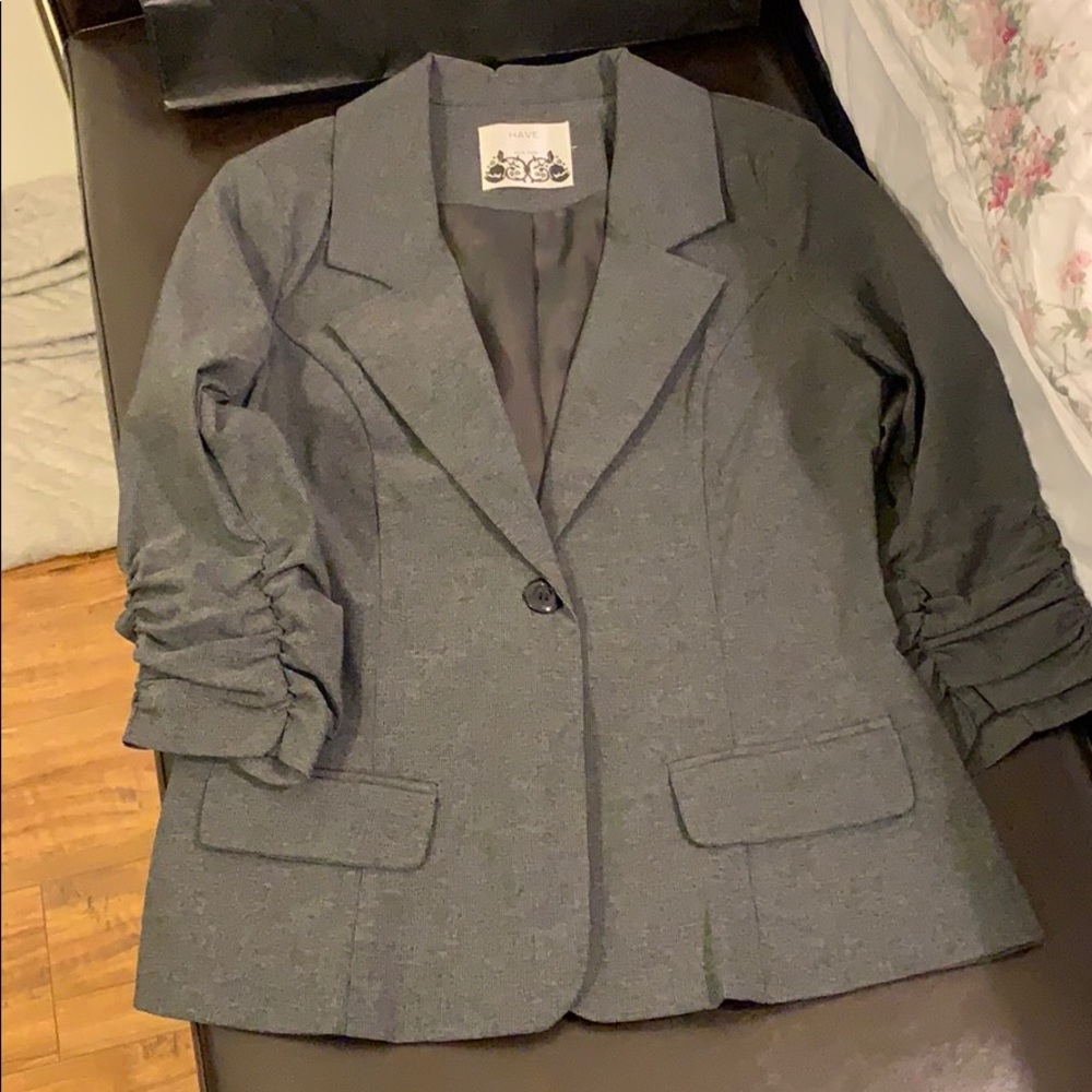 Grey work jacket